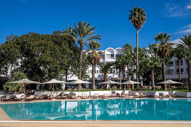 Le Bel Azur et son cadre en bord de mer à Hammamet